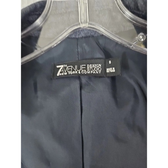 7th Avenue Design Studio ~Woman Size 8~ Blue Jean Color Blazer Jacket NWOT. - Picture 8 of 12